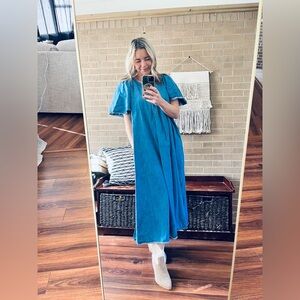 Easel Blue Maxi Dress